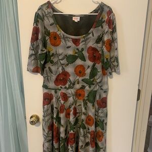 LULAROE 3XL Cactus Print Nicole Dress